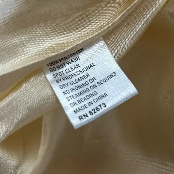 Ellie Wilde Mon Cheri Ruched Bodice Strapless Tulle A Line Dress Womens 10 - Picture 5 of 7